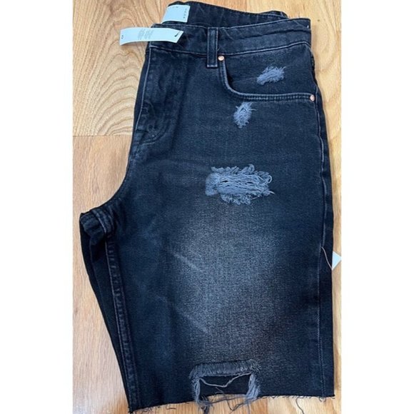 OSOS Design NWT Sz 32 Men’s  Distressed Slim Denim Shorts - Picture 5 of 6